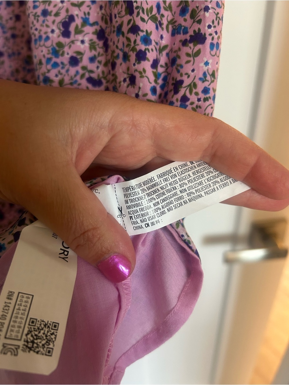 Hyacinth House Lilac Floral Viola Mini Dress available at Tuckernuck size L - Picture 5 of 10